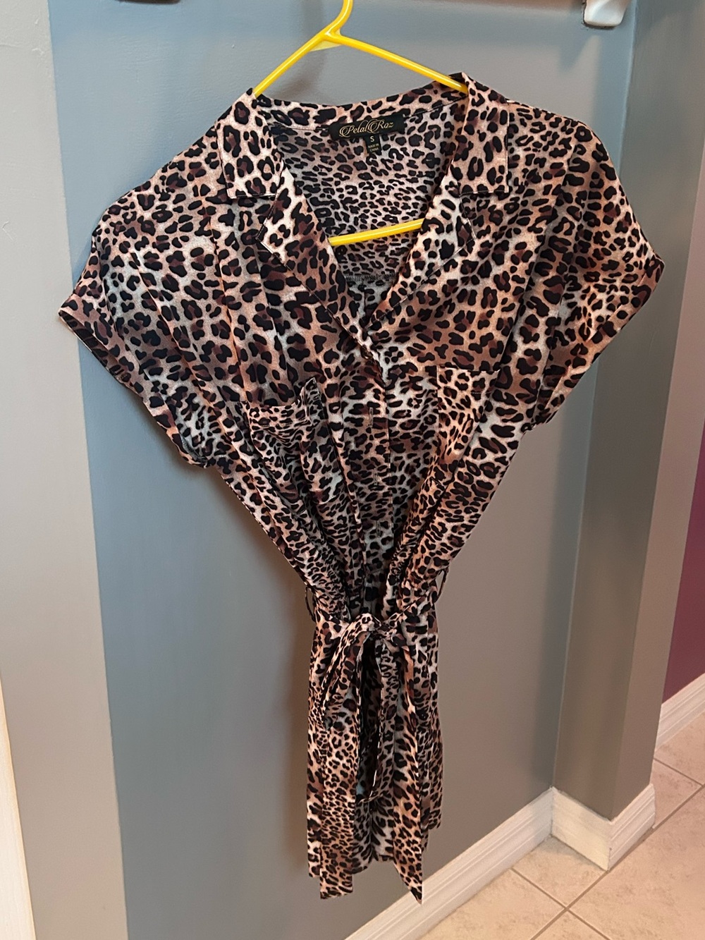 Leopard Print Polyester romper